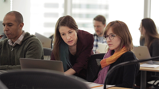 Frontend Masters classroom.